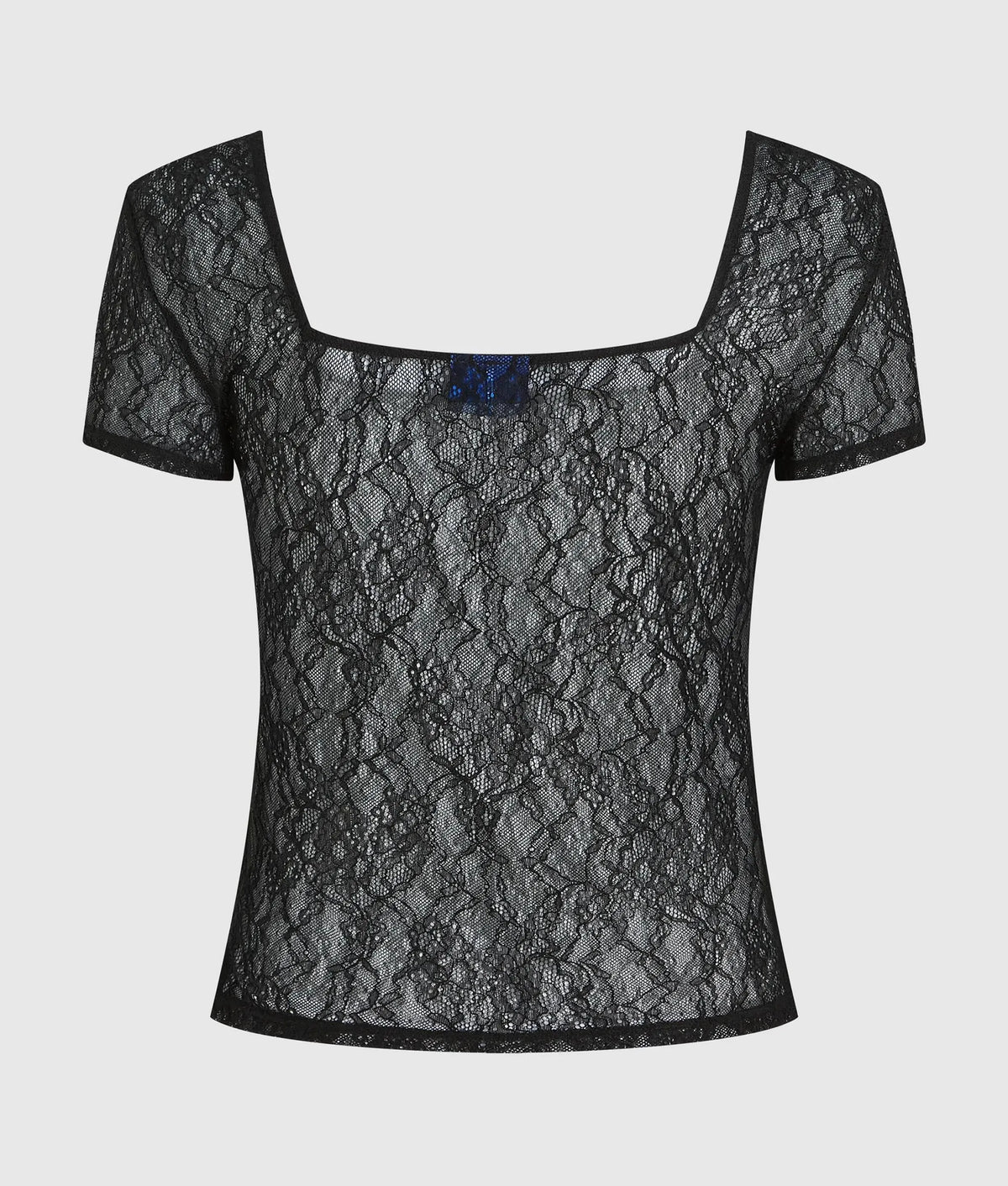 Cap-sleeved lace top
