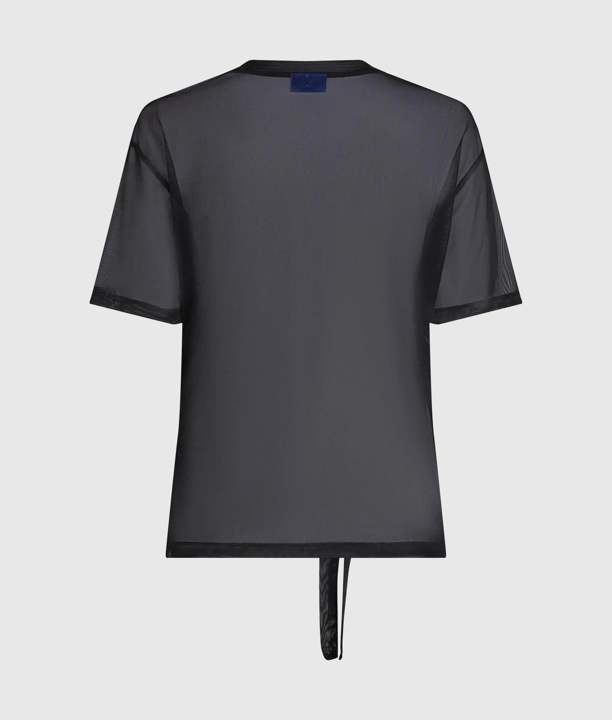 Mesh tie detail T-shirt