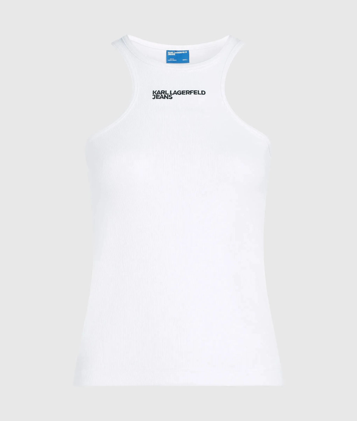 Ribbed logo tank top