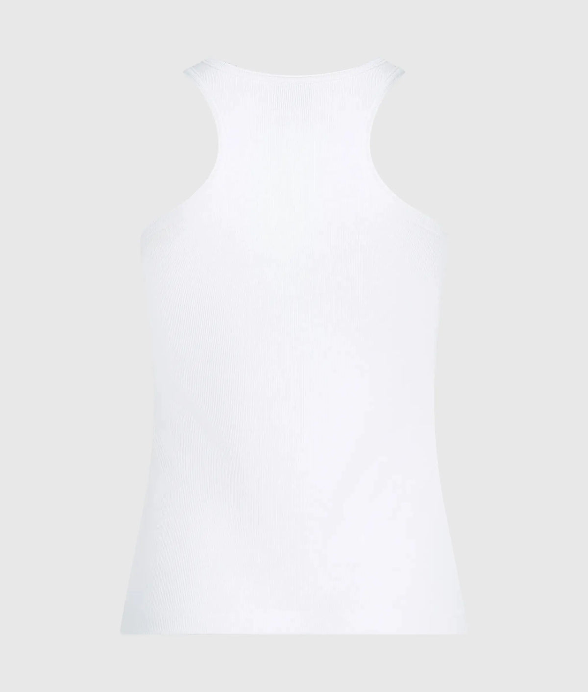Ribbed logo tank top