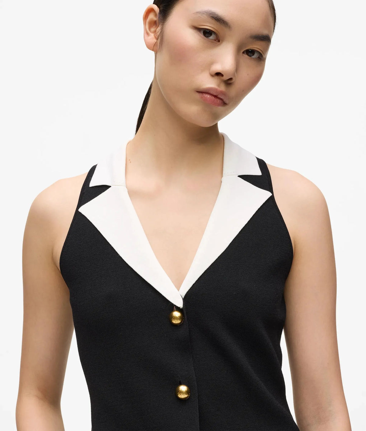 Tailored knit top