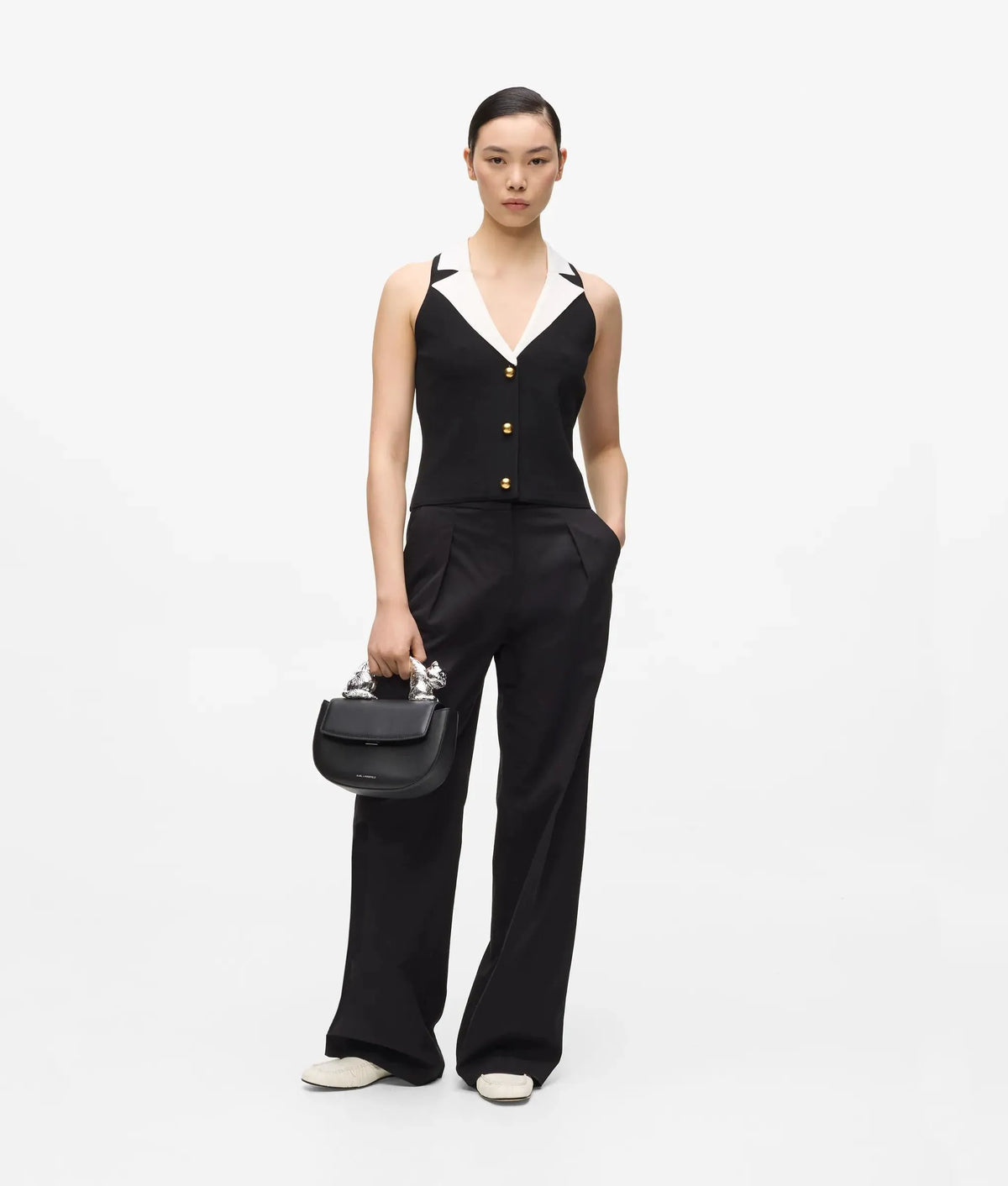 Tailored knit top