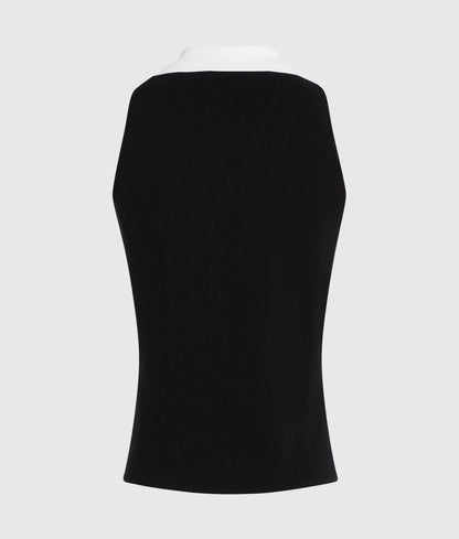 Tailored knit top