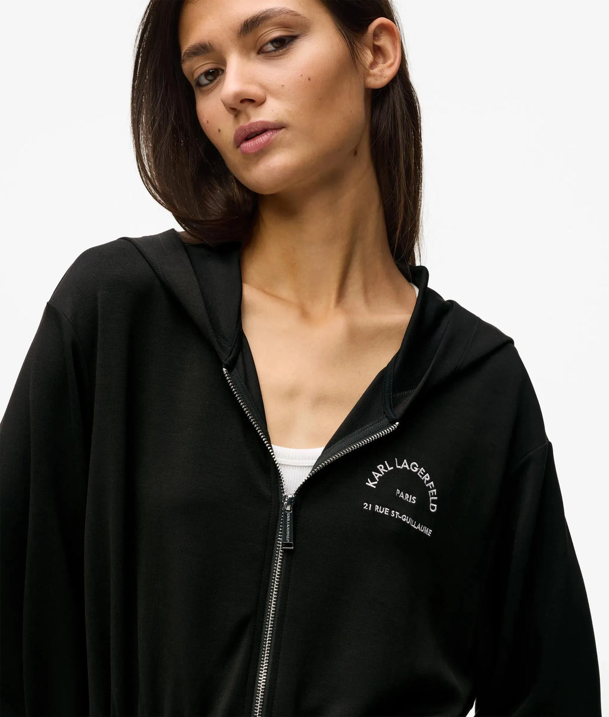 Rue St-Guillaume zip-up hoodie
