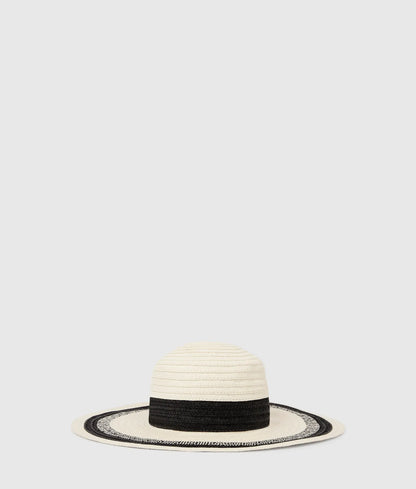 K/Signature stripe logo sun hat