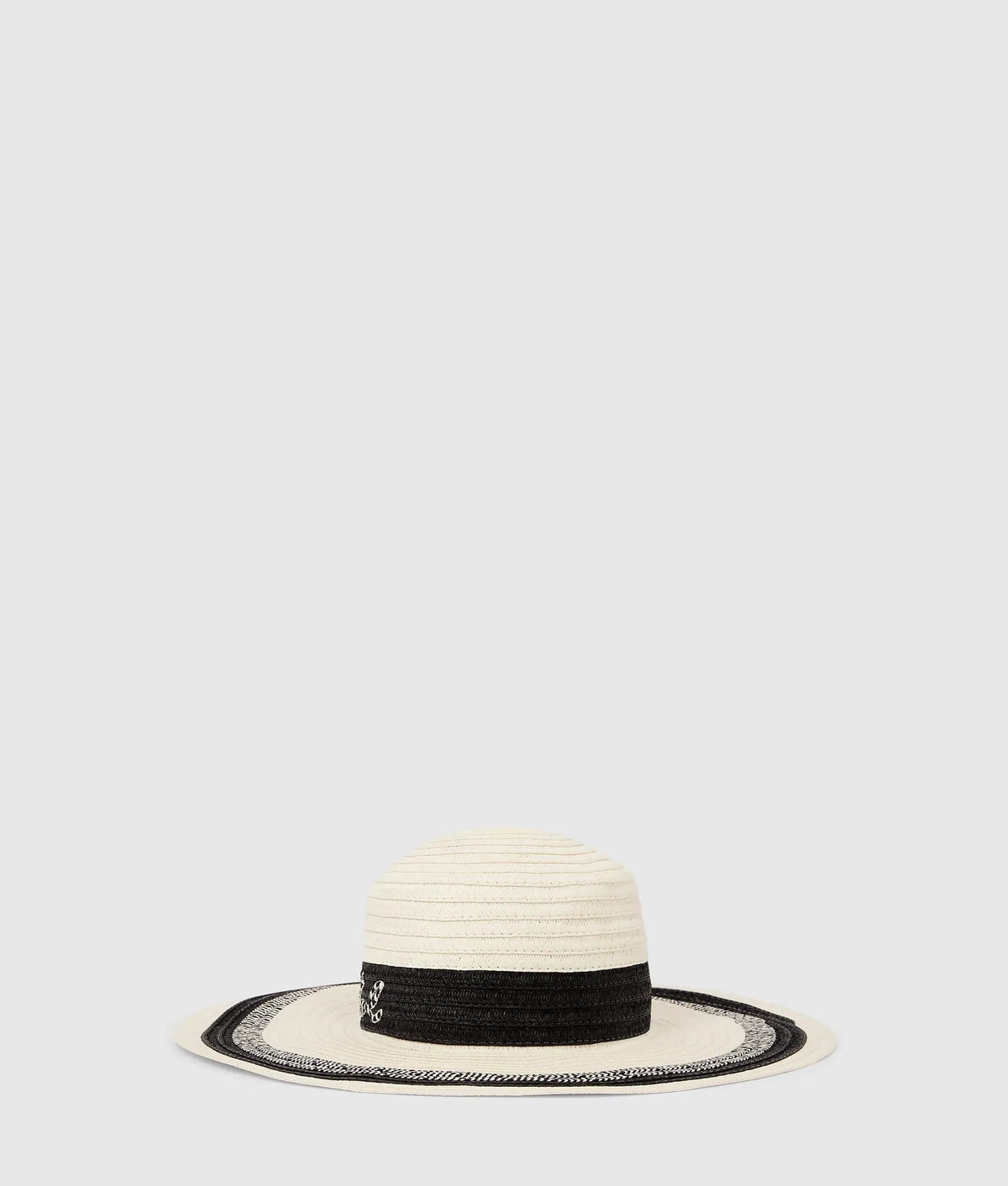 K/Signature stripe logo sun hat