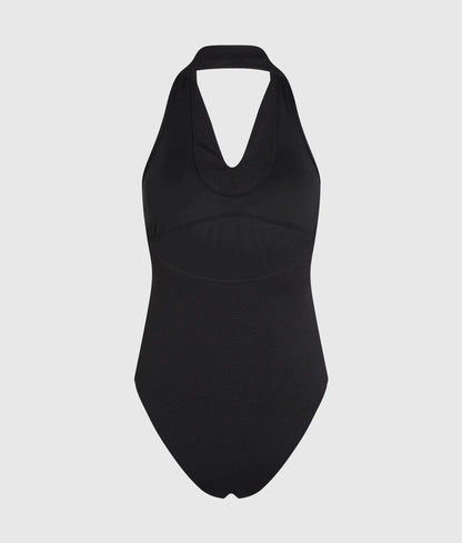 Collar detail swimsuit