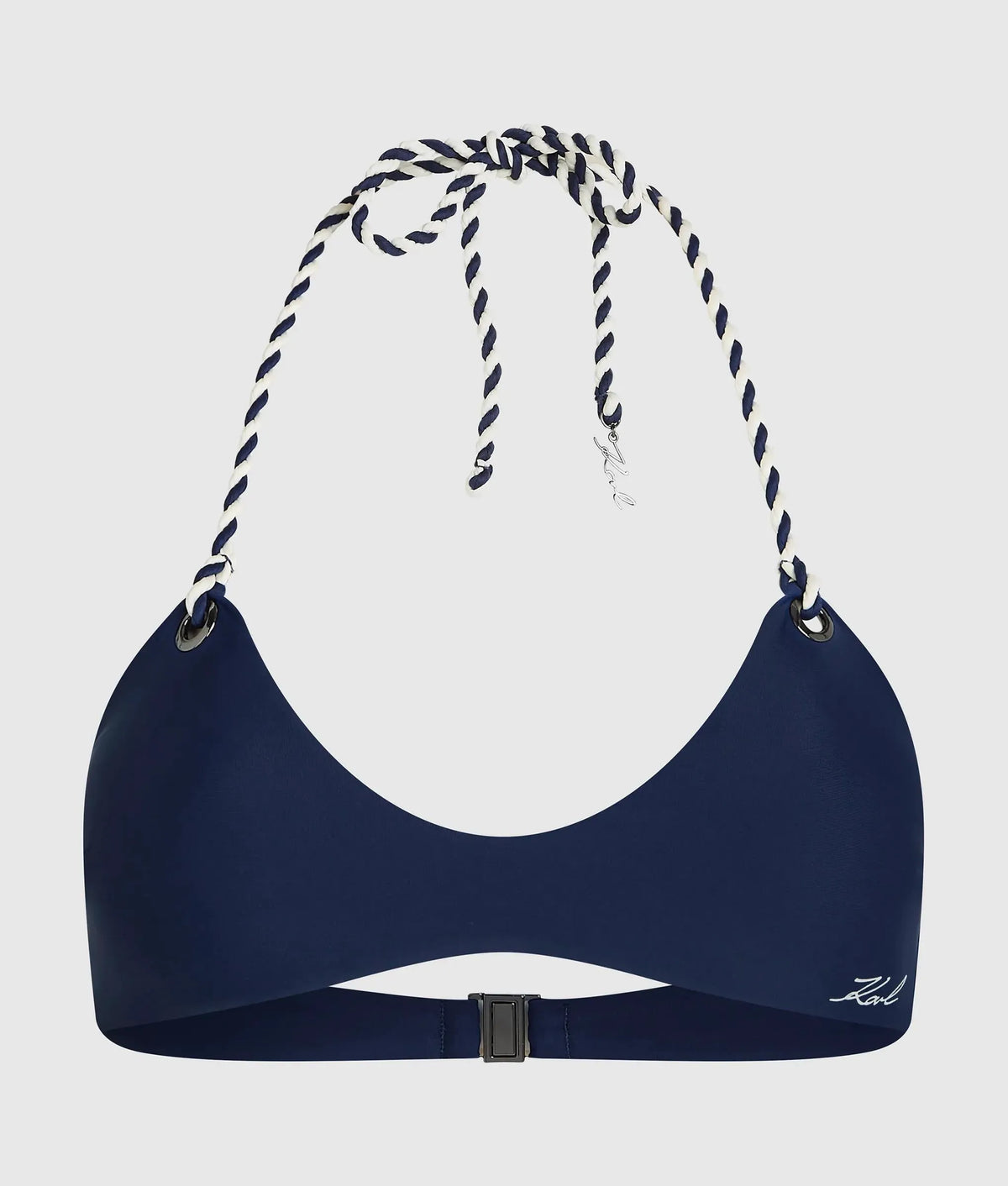 Signature nautical bandeau bikini top