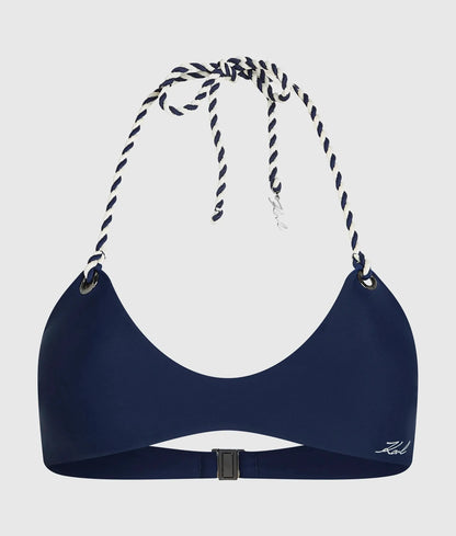 Signature nautical bandeau bikini top