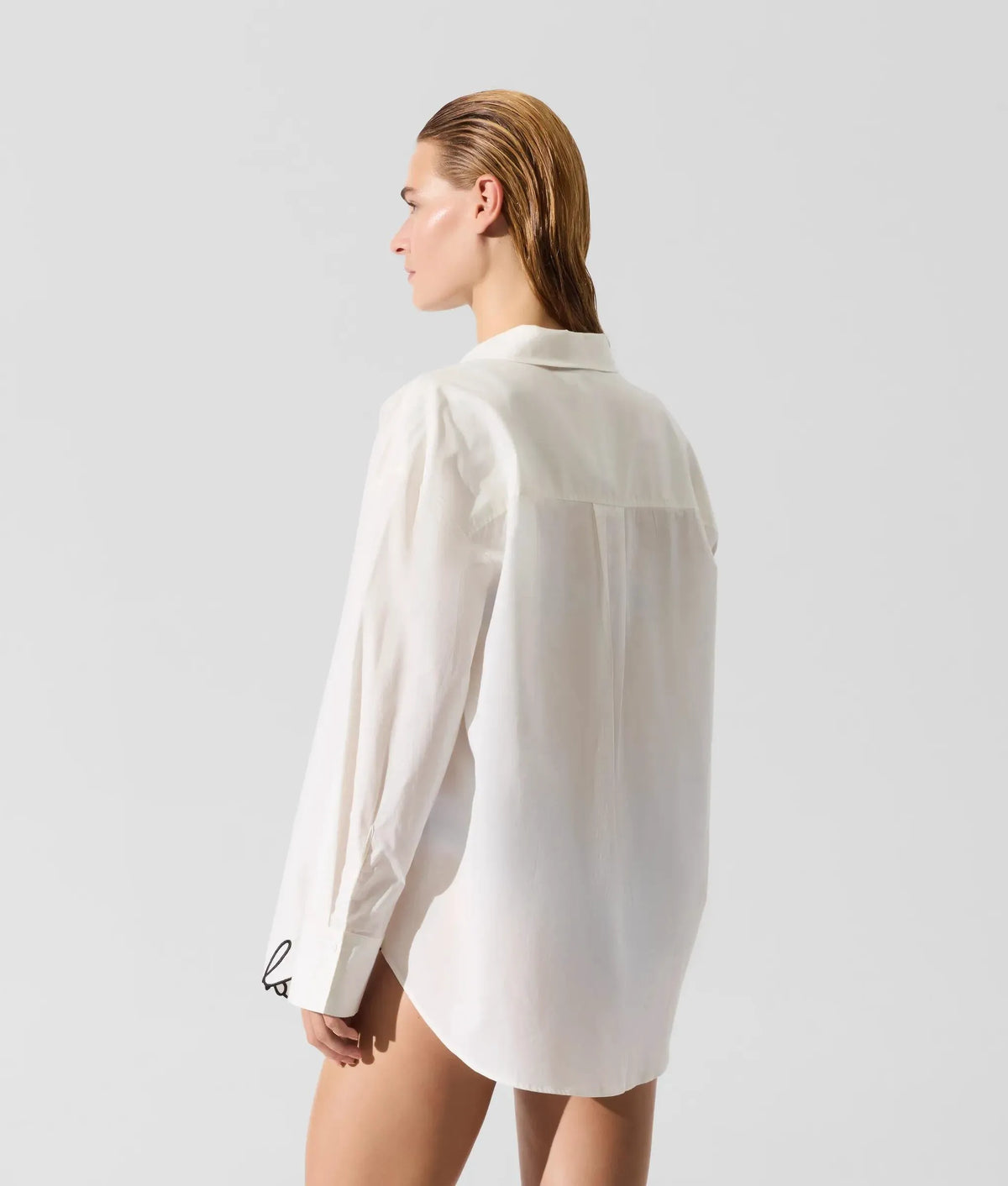 Signature oversized beach shirt