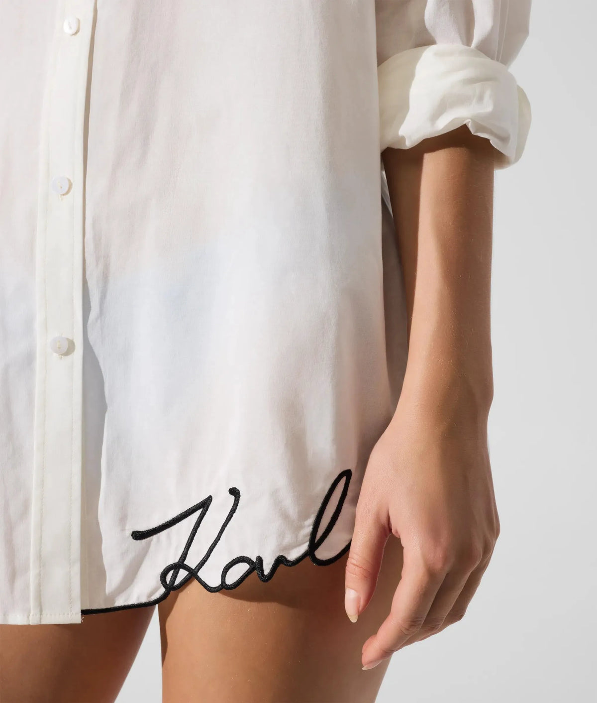 Signature oversized beach shirt