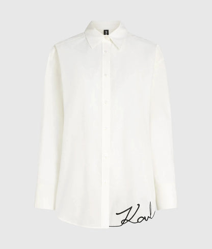 Signature oversized beach shirt