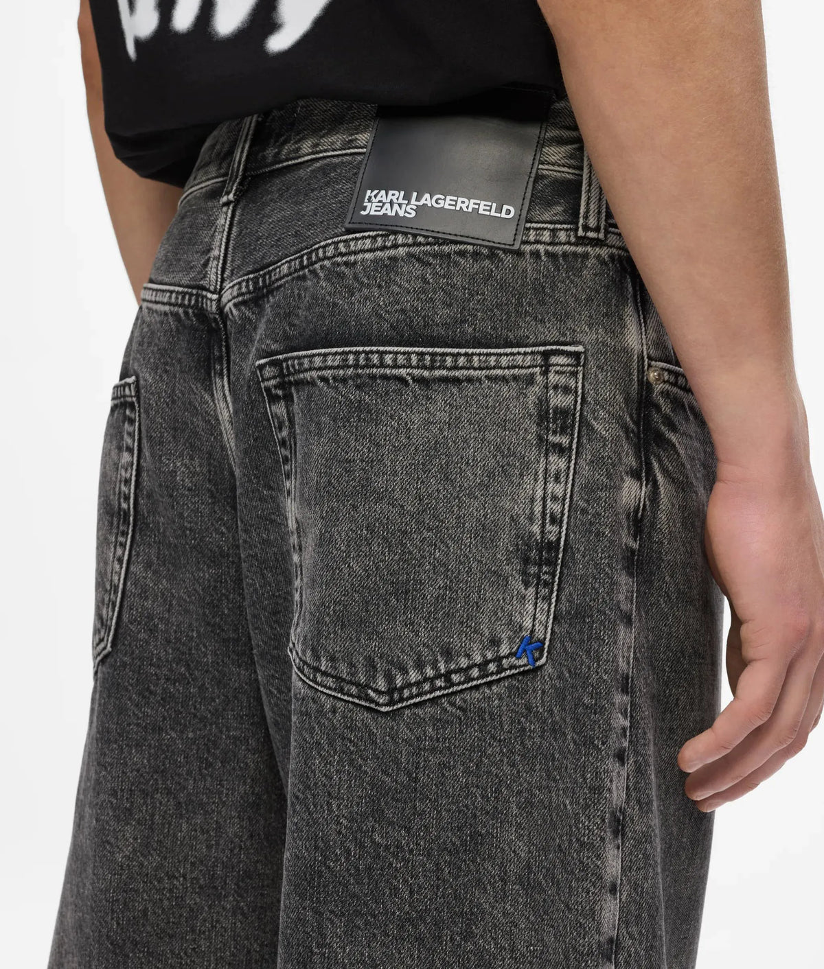 Baggy dark gray jeans