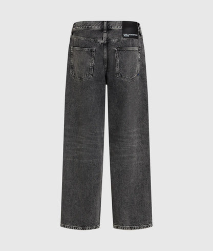 Baggy dark gray jeans