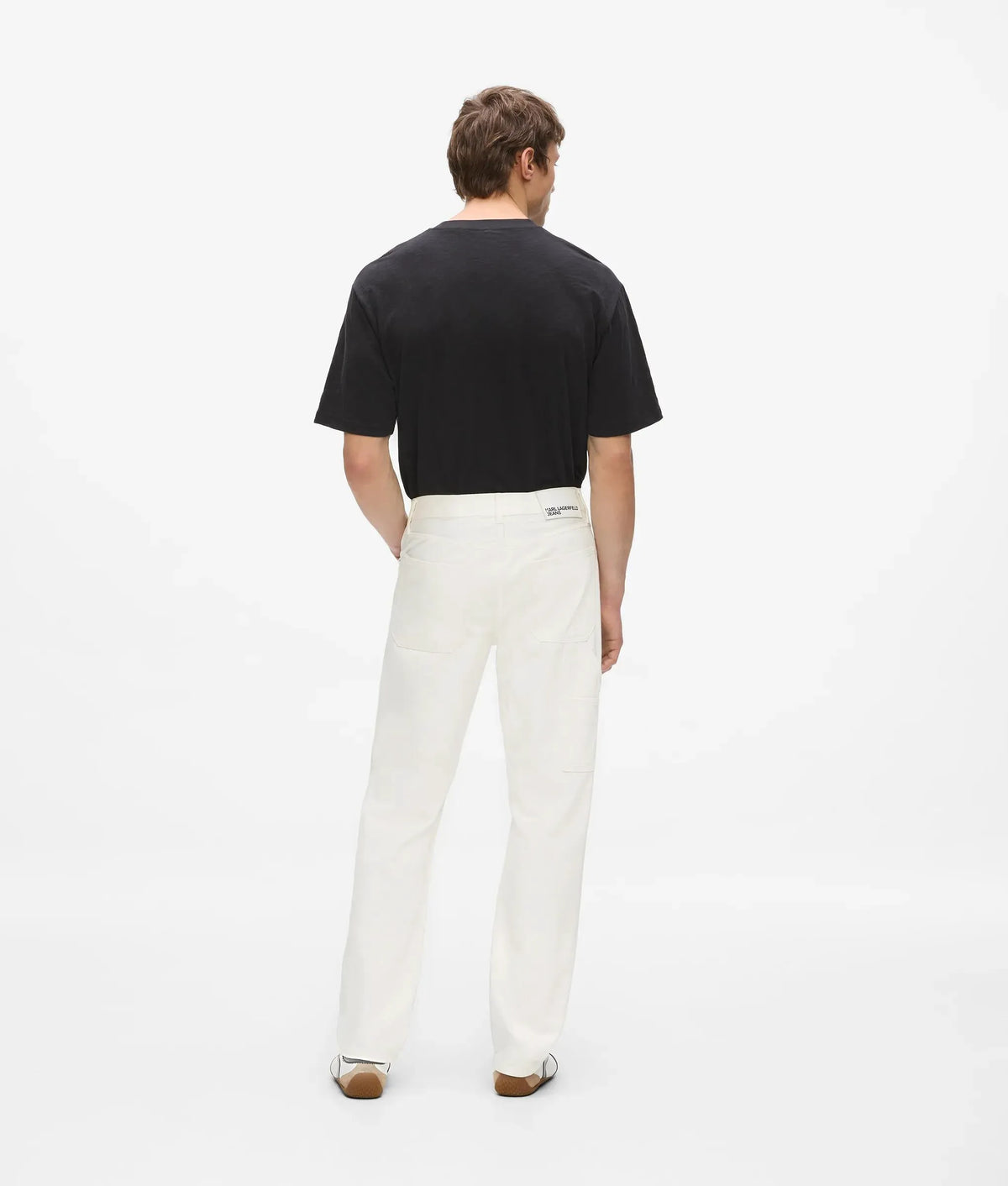White straight carpenter jeans