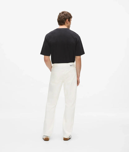 White straight carpenter jeans