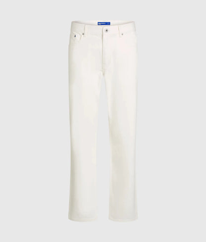 White straight carpenter jeans