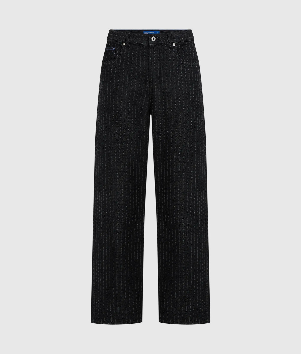 Pinstripe relaxed jeans