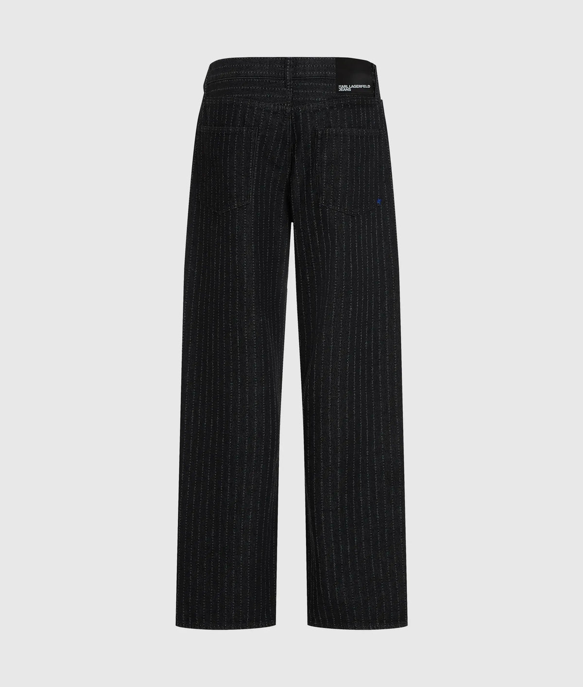 Pinstripe relaxed jeans