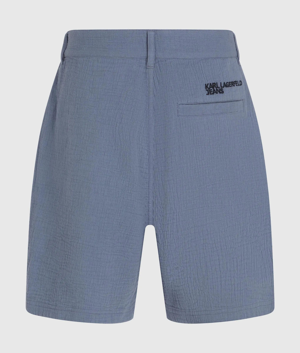 Crinkled cotton shorts