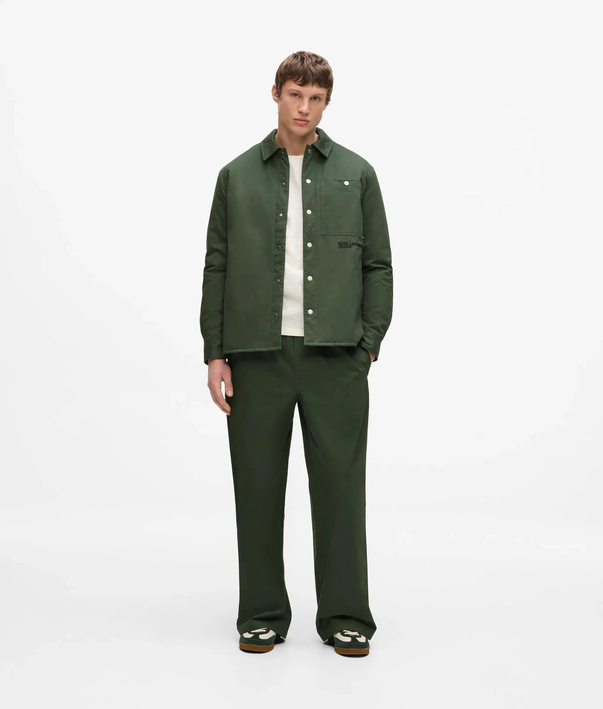 Lightly padded shirt jacket