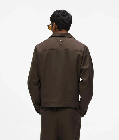 Lightweight wool‑blend jacket