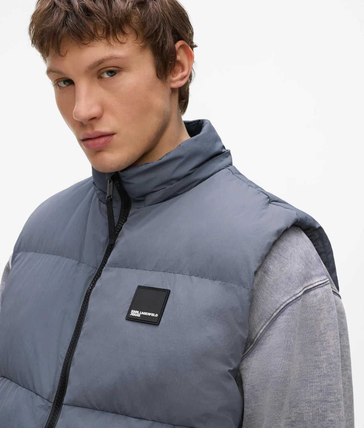 Hooded puffer vest