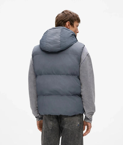 Hooded puffer vest