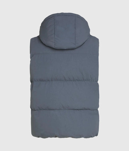 Hooded puffer vest