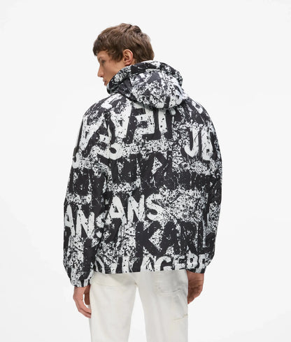 All-over logo padded jacket