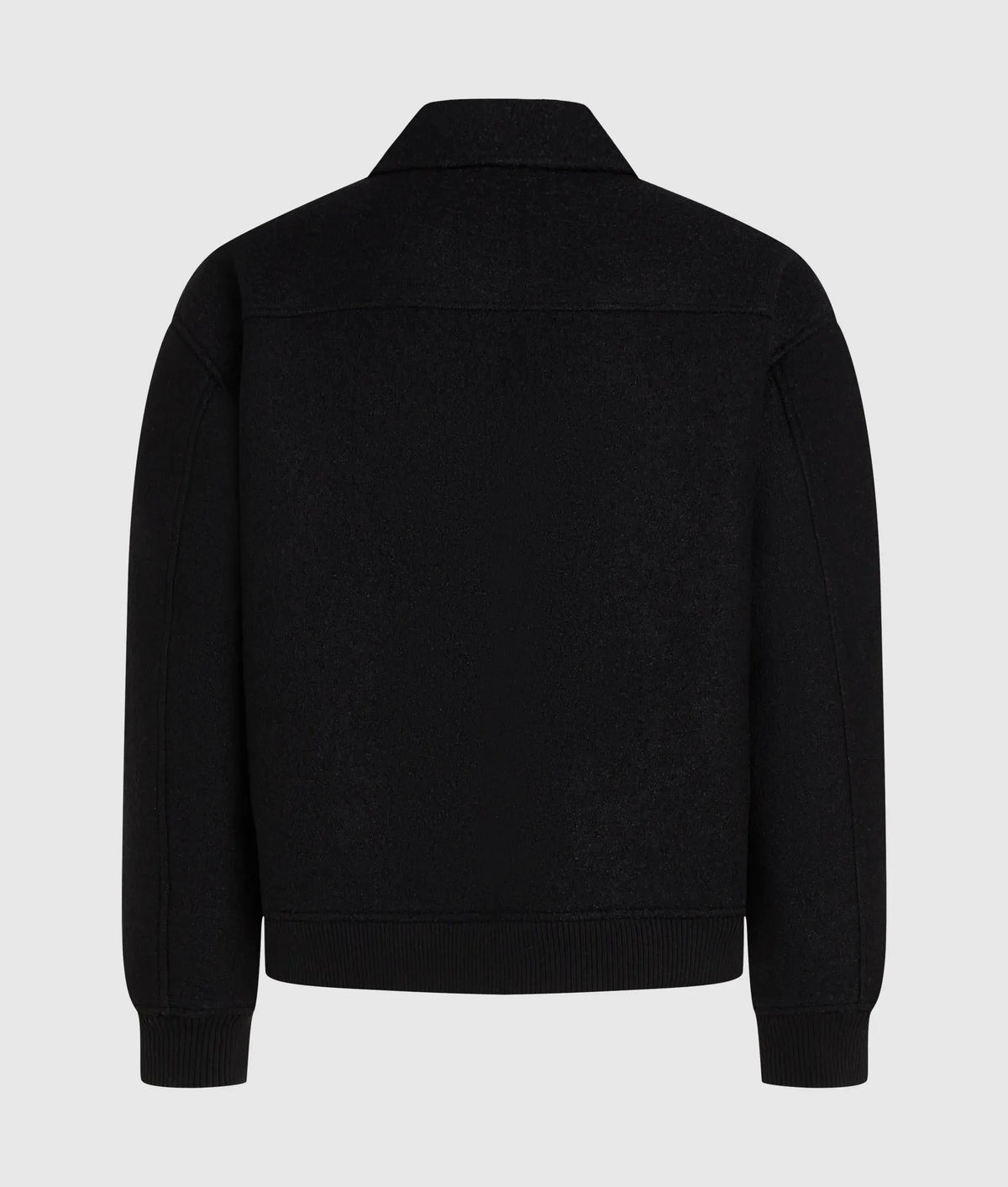 Wool‑blend bomber jacket