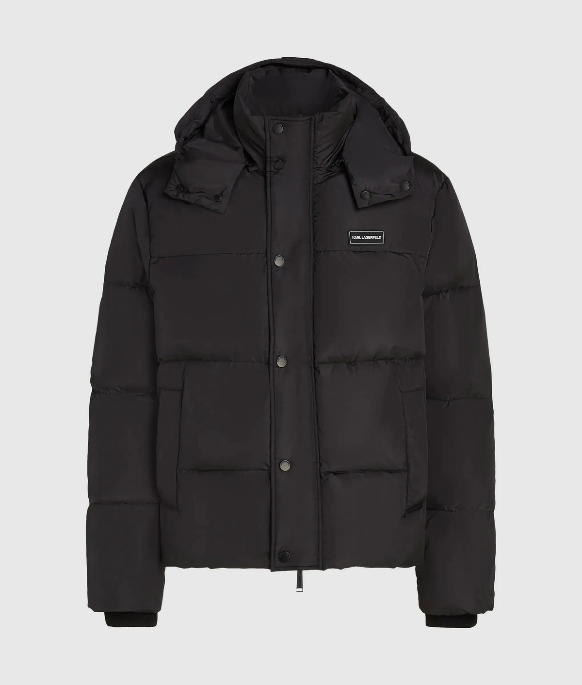 Short hooded puffer jacket