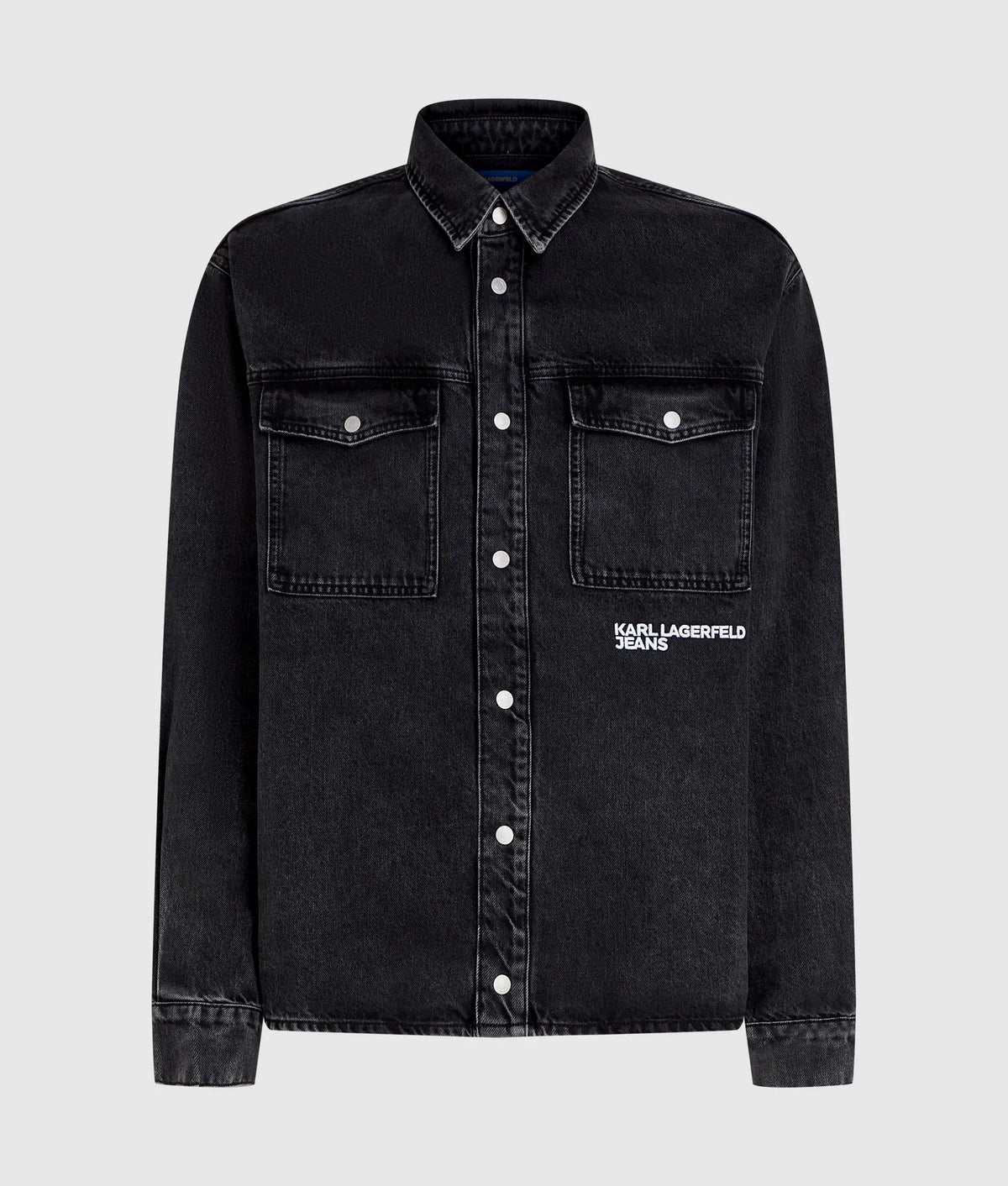 Karl Quote denim overshirt