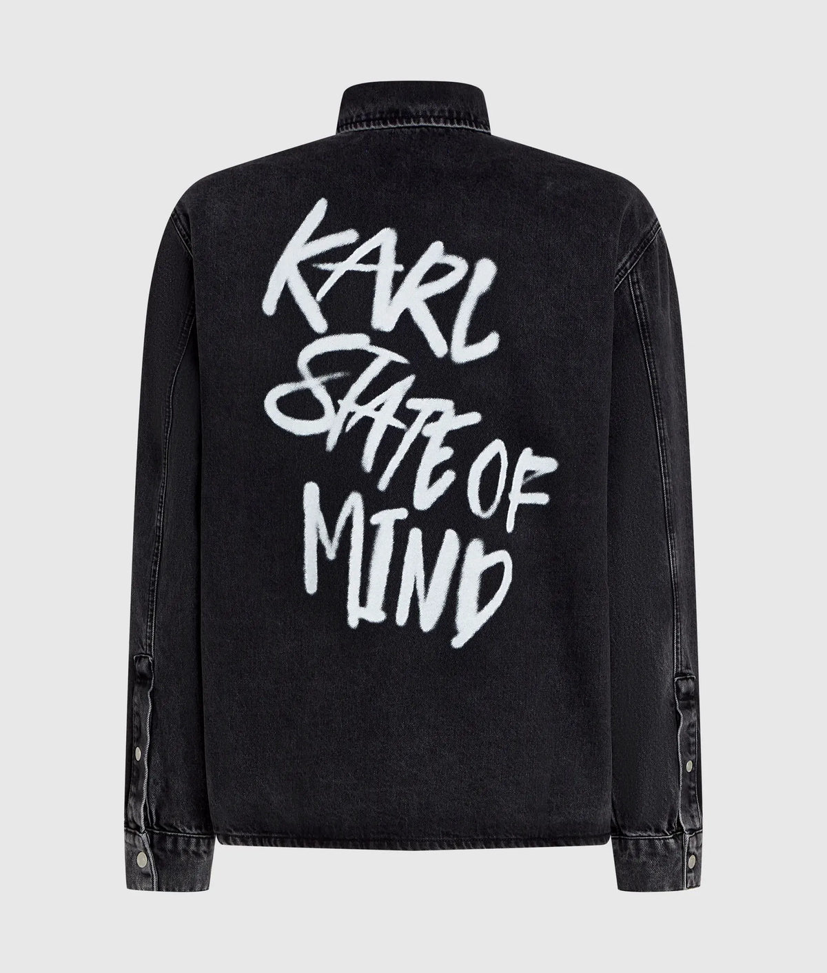 Karl Quote denim overshirt