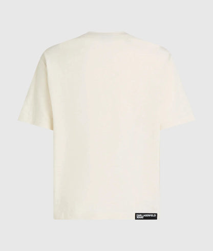 Distressed Monogram boxy T-shirt