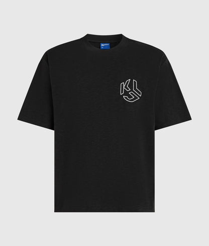 Distressed Monogram boxy T-shirt