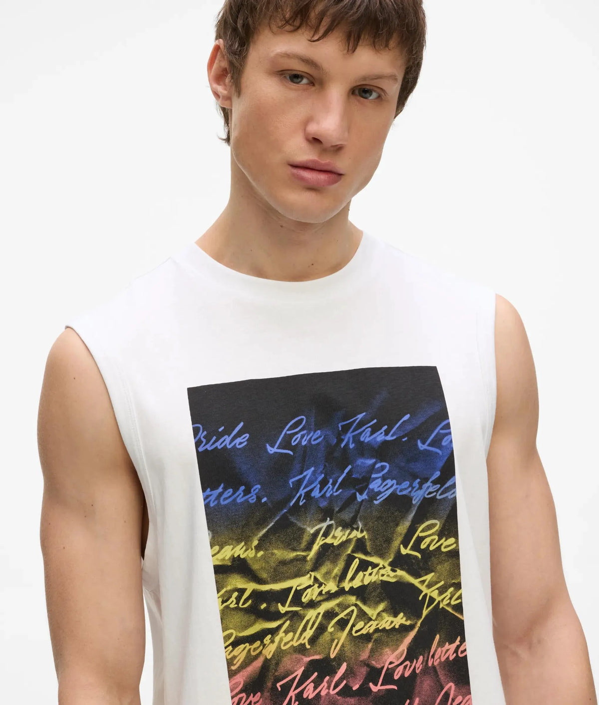 Karl love letter tank top