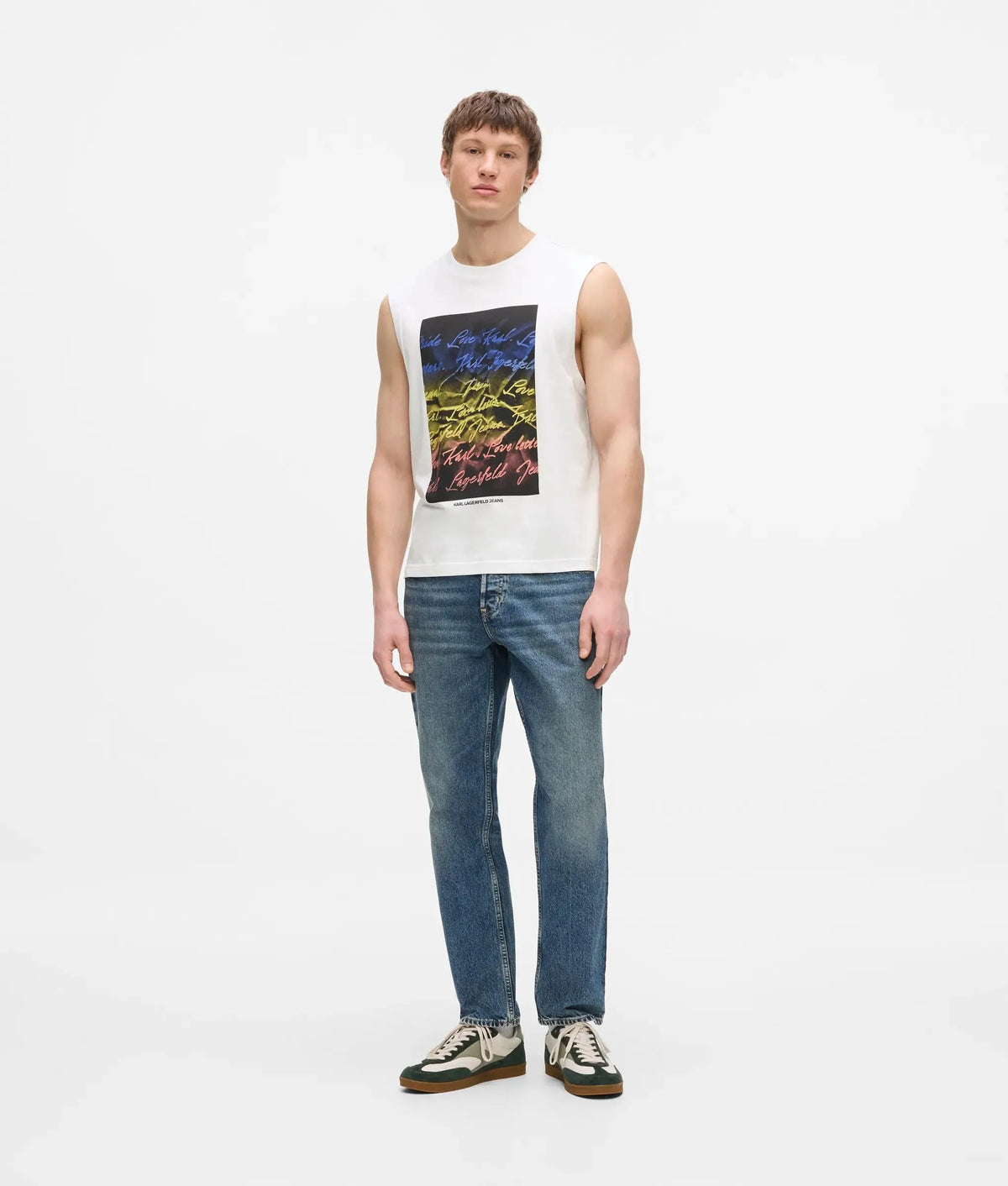 Karl love letter tank top