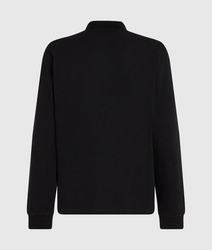 Long-sleeved logo polo shirt