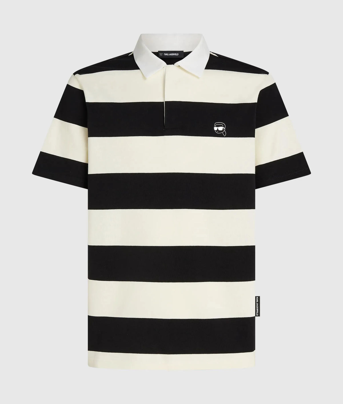 Ikon bold stripe polo shirt