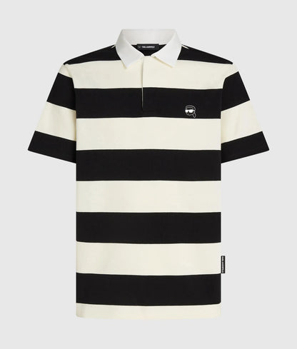 Ikon bold stripe polo shirt