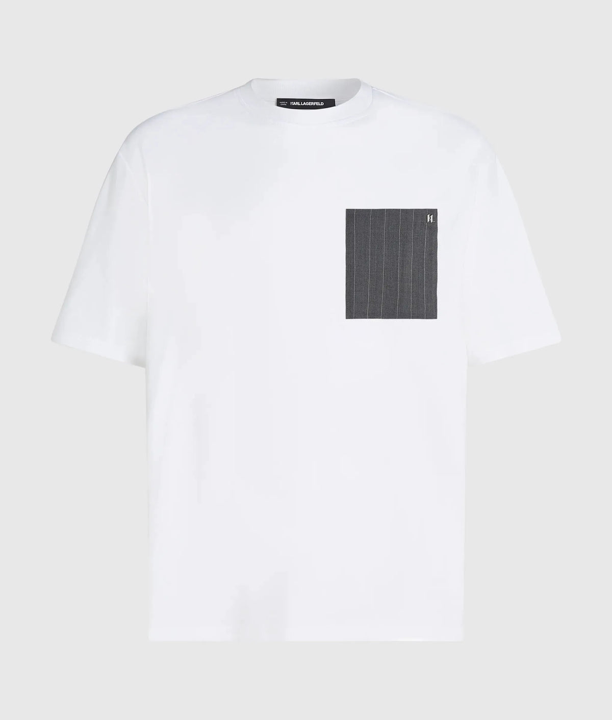 Pinstripe pocket T-shirt