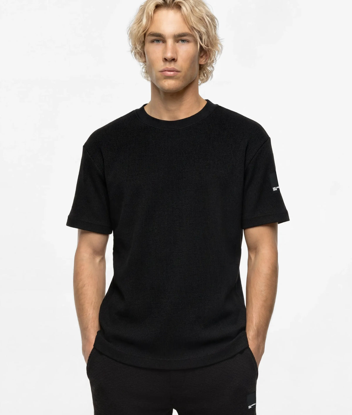 Waffle box logo T-shirt