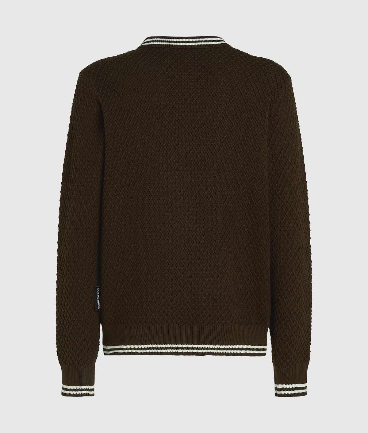 Ikon long-sleeved knit polo shirt