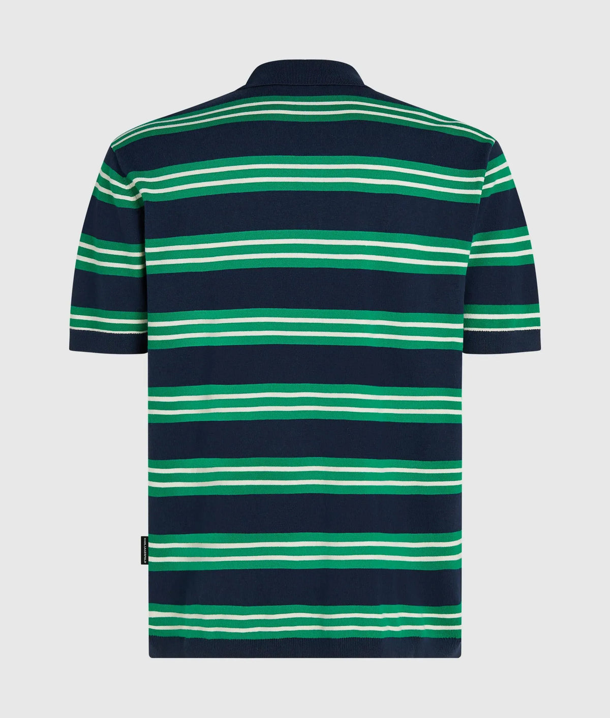 Ikon stripe knit polo shirt