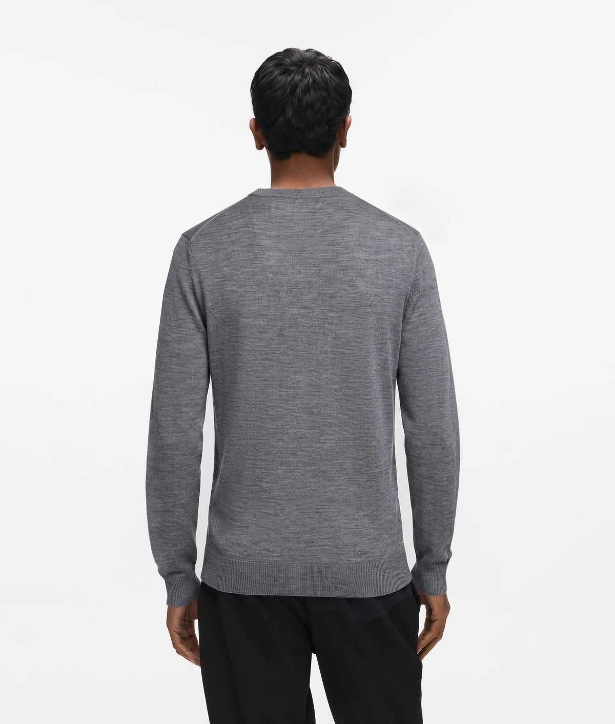 Merino wool crew neck sweater