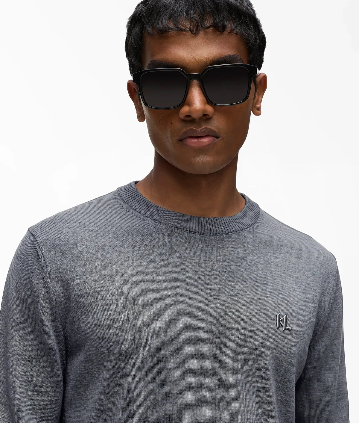 Merino wool crew neck sweater