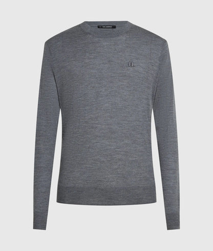 Merino wool crew neck sweater
