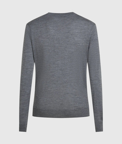 Merino wool crew neck sweater