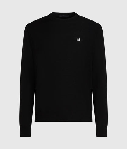 Merino wool crew neck sweater